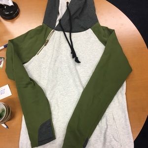 Double hooded sweatshirt